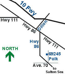map to Brown Date Garden